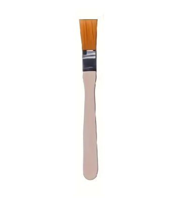 Pincel nylon con mango corto de madera