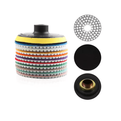 Juego de disco diamante para pulido 4'' 8 pzas1