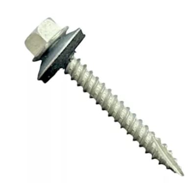Tornillo auroperforante hexag. 10x2'' punta espada c/golilla 1 unidad