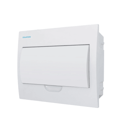 Tablero electrico embutido 12 polos IP40 tapa blanca Stanford1