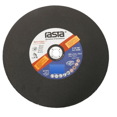 Disco de corte 14'' fierro y acero inox. Rasta