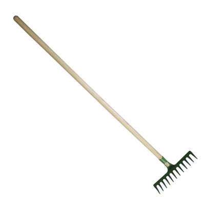 Rastrillo 12 dientes mango madera