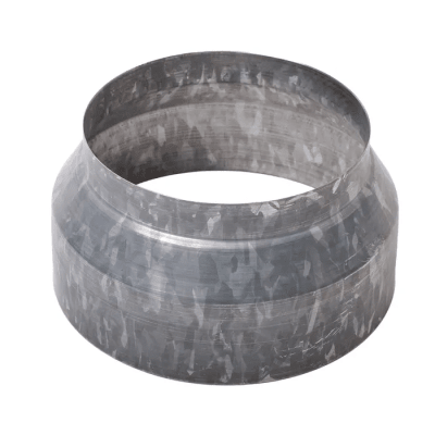 Reduccion 4.5'' x 4'' galvanizado calefon1