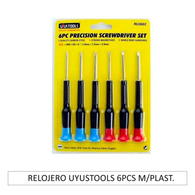 Juego de destornilladores precision 6 pzas Uyustools (destornillador relojeros)1