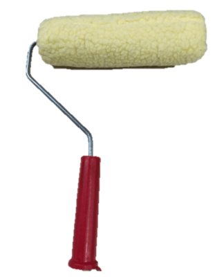 Rodillo chiporro sintetico 22cm mango rojo