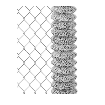 Malla rombo galvanizada 60x60 alto 1.2m rollo 25 metros