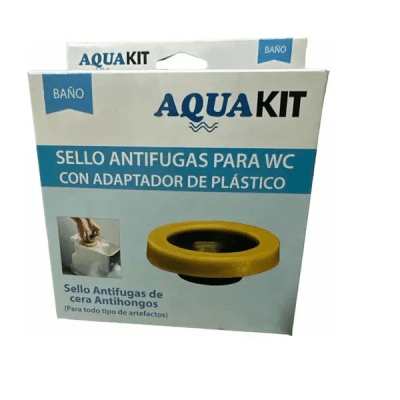 Sello antifugas WC de cera antihongos Aquakit1