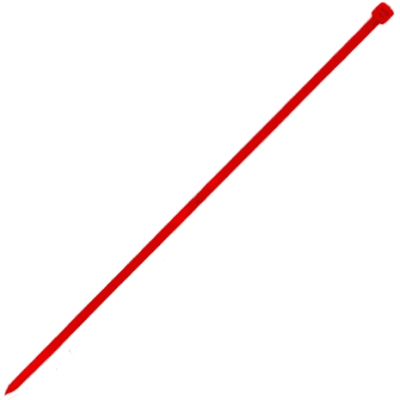 Amarra plastica 3.6x200mm roja 100 pzas