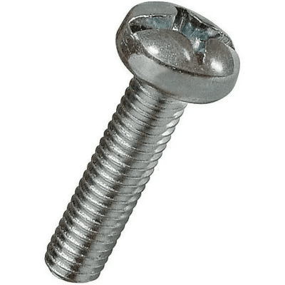 Perno cocina plana phill M6-1.0x12 34PCPM x unidad (perno maquina)(Tornillo 90)