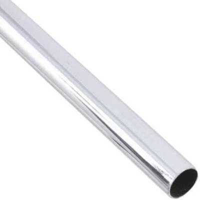Barra para cortina española cromada lisa 12mmx2m1