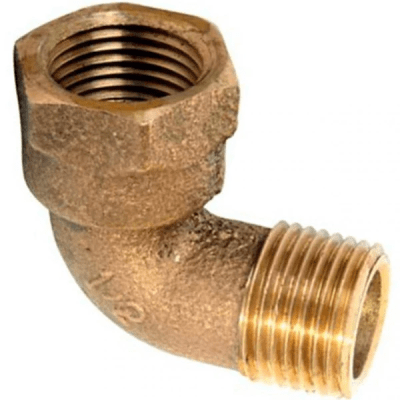 Codo terminal bronce 1/2'' HI-HE