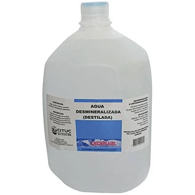 Agua desmineralizada 5 LT Dideval