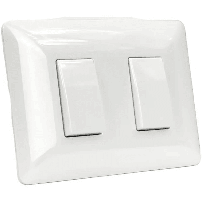 Interruptor doble (9/15) 2912 blanco Stanford