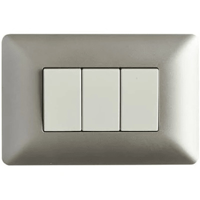 Interruptor triple 9/32 3913 champagne Stanford