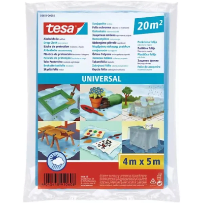 Plastico protector de superficies 4mx5m (cubre 20m2) azul Tesa