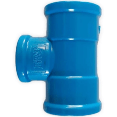 Tee pvc hidraulico 25x20x25mm