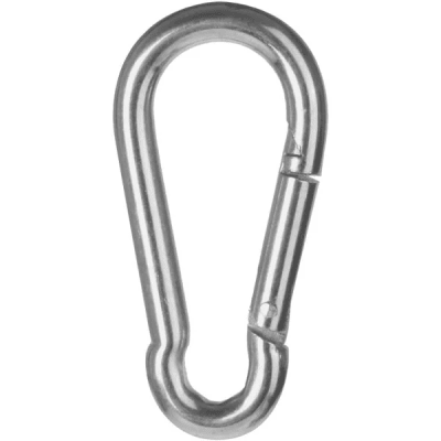 Mosqueton sin argolla 6x60mm zinc brillante 1 unidad