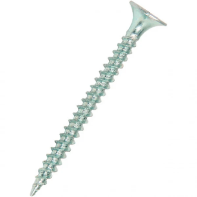 Tornillo volcanita #6-18x1 5/8'' punta fina zinc. 500 pzas