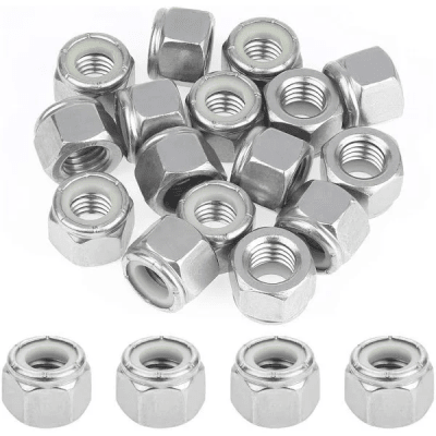 Tuerca seguridad nylon NF 1/4'' 1 unidad
