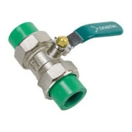 Valvula de bola PPR 40mm metal con unión