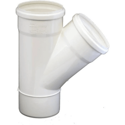 Vee pvc sanitario 110x40mm blanco con goma