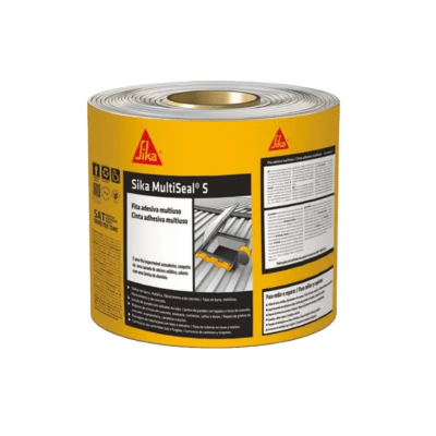 Cinta adhesiva multiuso Sika Multiseal 10 cm x 3 m x 1mm (cinta tapagoteras)1