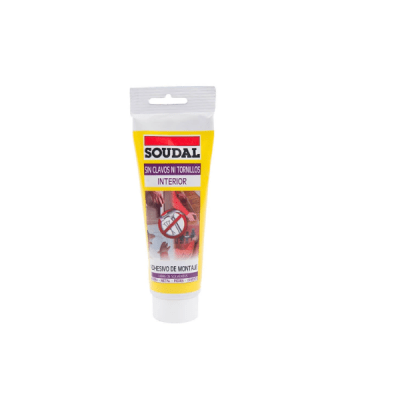 Sin clavos ni tornillos interior 100 gr. Soudal (adhesivo de montaje)1