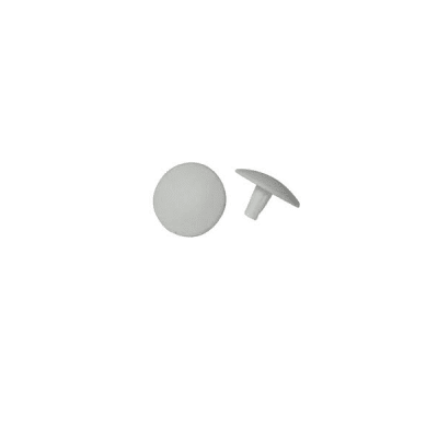 Tapa para soberbios plástico 5mm blanco 1 unidad
