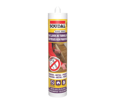 Sin clavos ni tornillos 280ml Soudal (adhesivo de montaje)