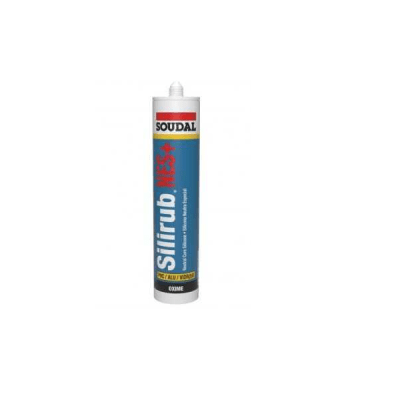 Silirub Nes + Transparente 300ml Soudal (silicona neutra)1