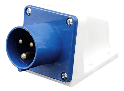 Enchufe industrial macho sobrepuesto IP44 32A 2P+ T