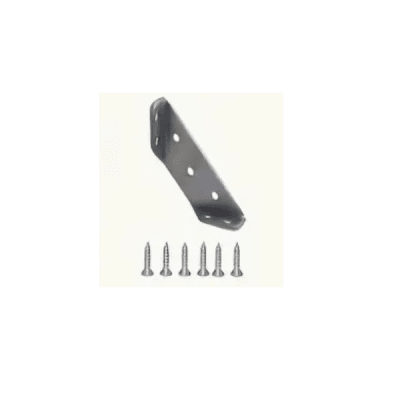 Soporte esquina acero inoxidable con 6 tornillos 1 unidad