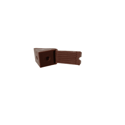 Soporte repisa triangular plastica cafe 1 unidad