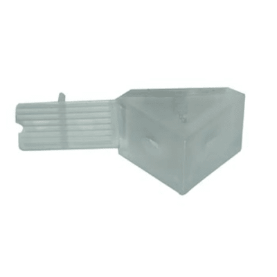Soporte repisa triangular plastica transparente 1 unidad