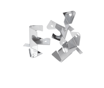 Soporte techo 12 mm cromado para barra cortina 3 unidades