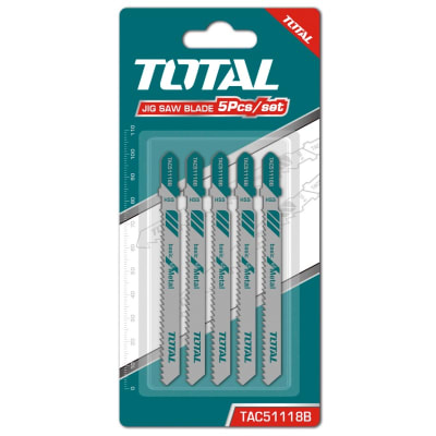 Juego de hojas sierra caladora metal 5 pzas Total1