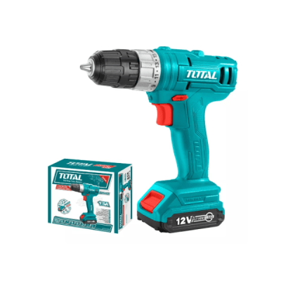Taladro atornillador inalámbrico 10mm 12V+2 baterías 1.5 Amp+1 bolso1