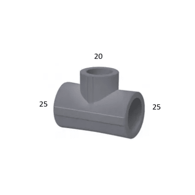 Tee PPR 25x20x25mm