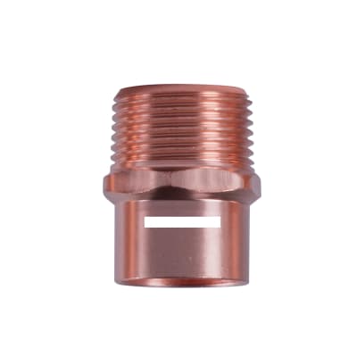 Terminal cobre 3/8' SO x 1/2'' HE
