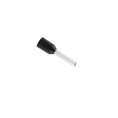 Terminal electrico ferrul 1.5mm2 (14 AWG) negro 100 pzas1