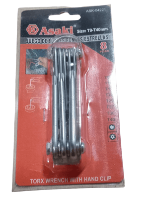 Juego de llaves torx 8 pzas