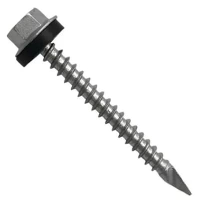 Tornillo autoperforante hexag. 10x2 1/2'' punta espada c/golilla 1 unidad1
