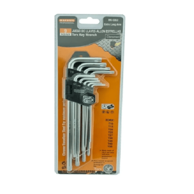 Juego de llaves Torx 9 pzas largo Makawa1