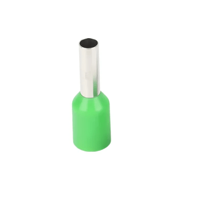 Terminal electrico ferrul 6mm2 verde 1 unidad