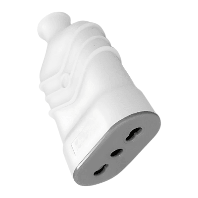 Enchufe hembra volante 2P+T 16A 250V blanco Stanford1