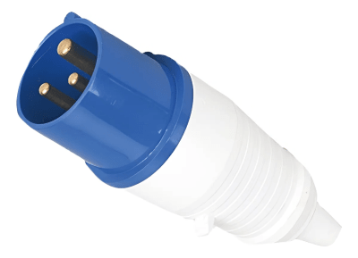 Enchufe industrial macho volante IP44 32A 2P+T1