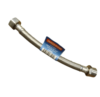 Flexible de agua calefon 1/2'' x 1/2'' HI-HE 20 cm
