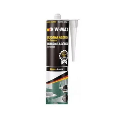 Silicona acetica gris 280ml W-Max