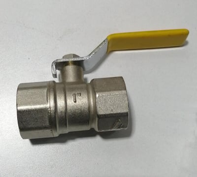 LLave de paso gas 1'' HI-HI Italgas (valvula de bola)1