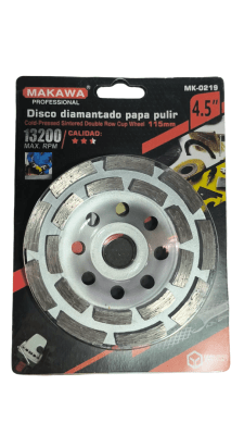 Copa diamantada 4 1/2'' Makawa